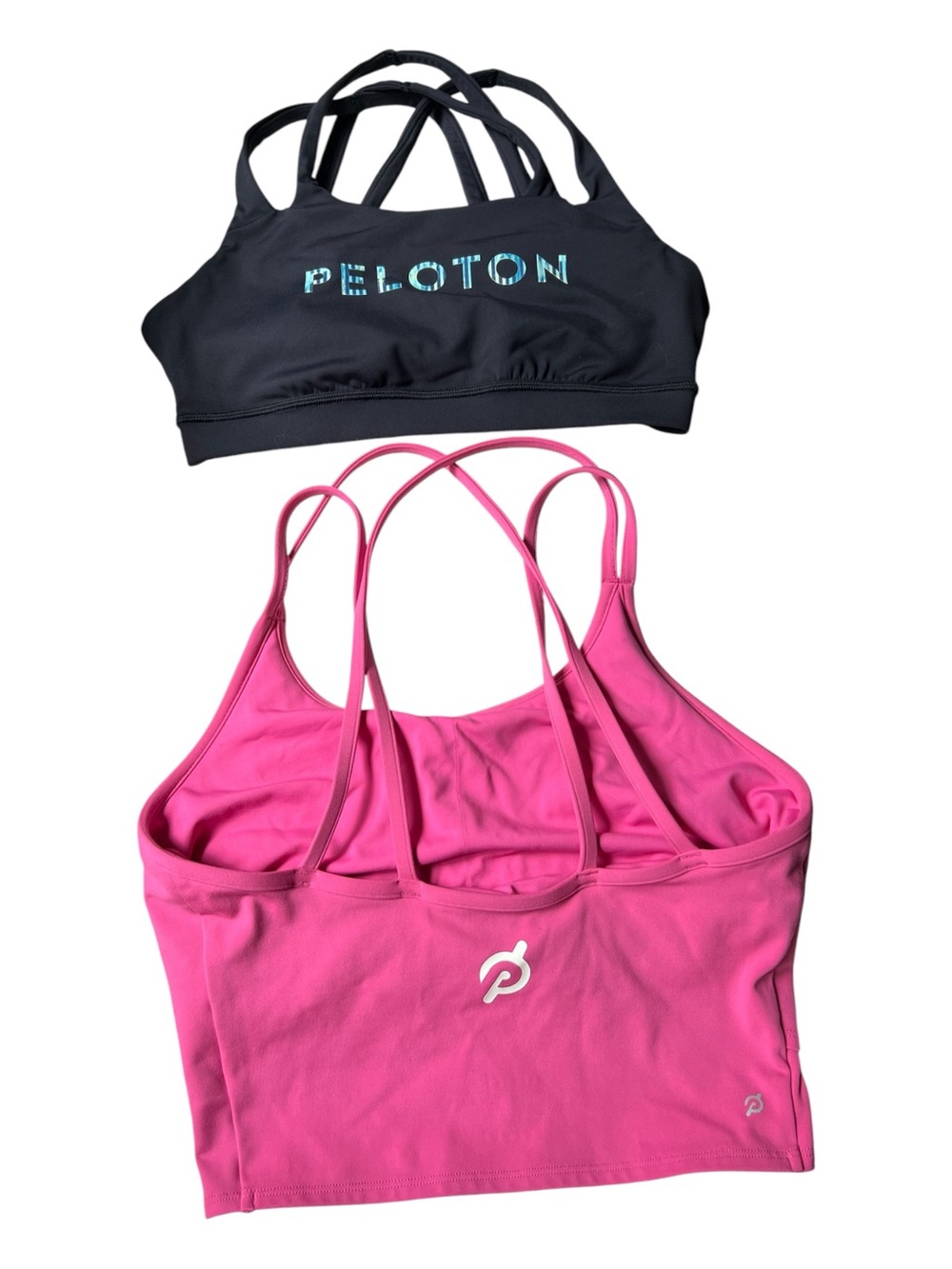 Lot of Two Ladies Peloton Printed Sports‎ Bra Size Medium